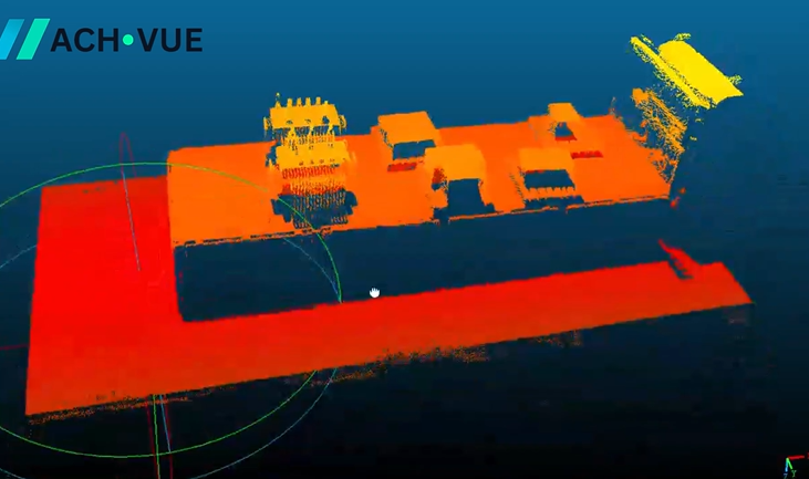 3D point cloud model after LiDAR scanning