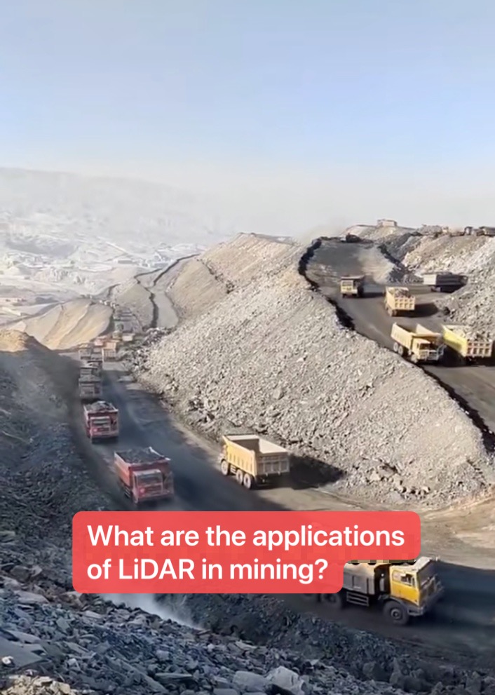 LiDAR volume measurement technology, mining applications, ore transport vehicle volume measurement, stockpile inventory management, open-pit mine slope monitoring